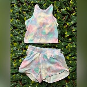 All in Motion Girl’s Tie-Dye Tank (M) and Shorts Set (S)